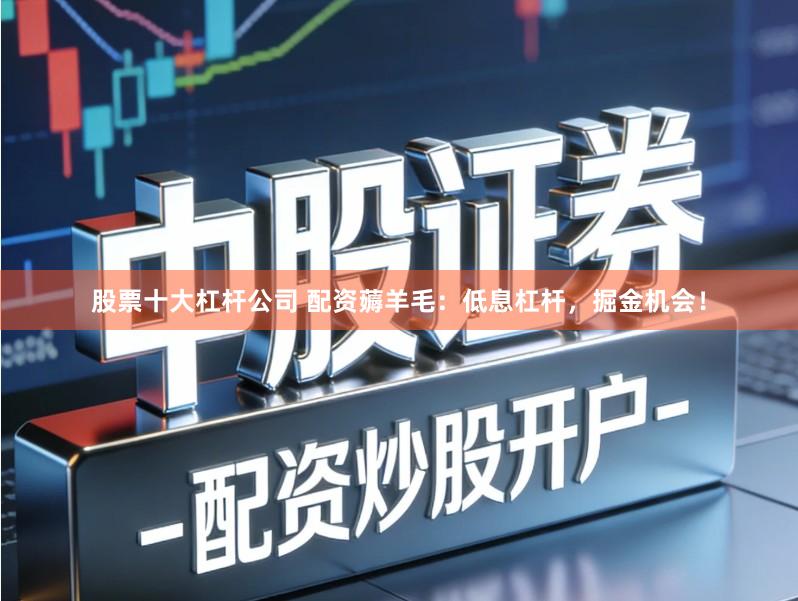 股票十大杠杆公司 配资薅羊毛：低息杠杆，掘金机会！